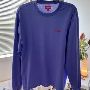 Supreme Small Box L/S Tee - Dusty Purple